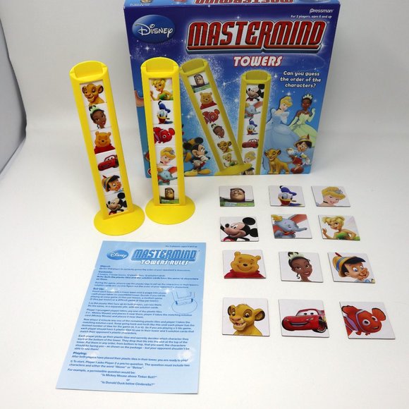 Disney Mastermind Towers Game Master-Mind Board Game Mickey Mouse Logic Code - Picture 2 of 14